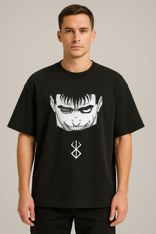anime baskılı oversize tişört