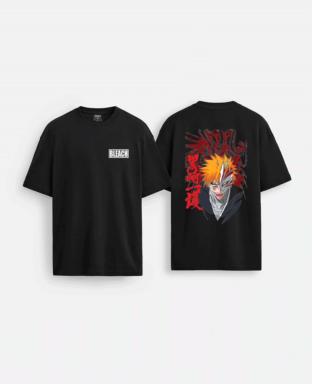 anime baskılı oversize tişört