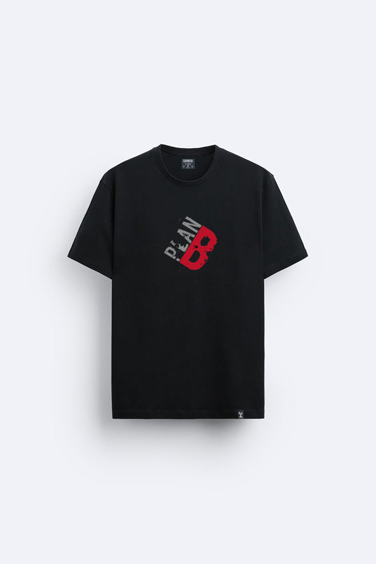 Minimal baskılı regular tişört