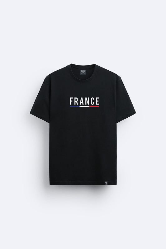 Fransa baskılı regular tişört