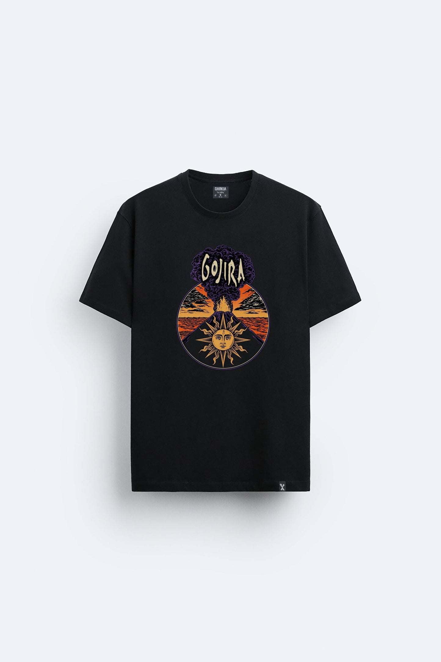 Gojira baskılı regular tişört