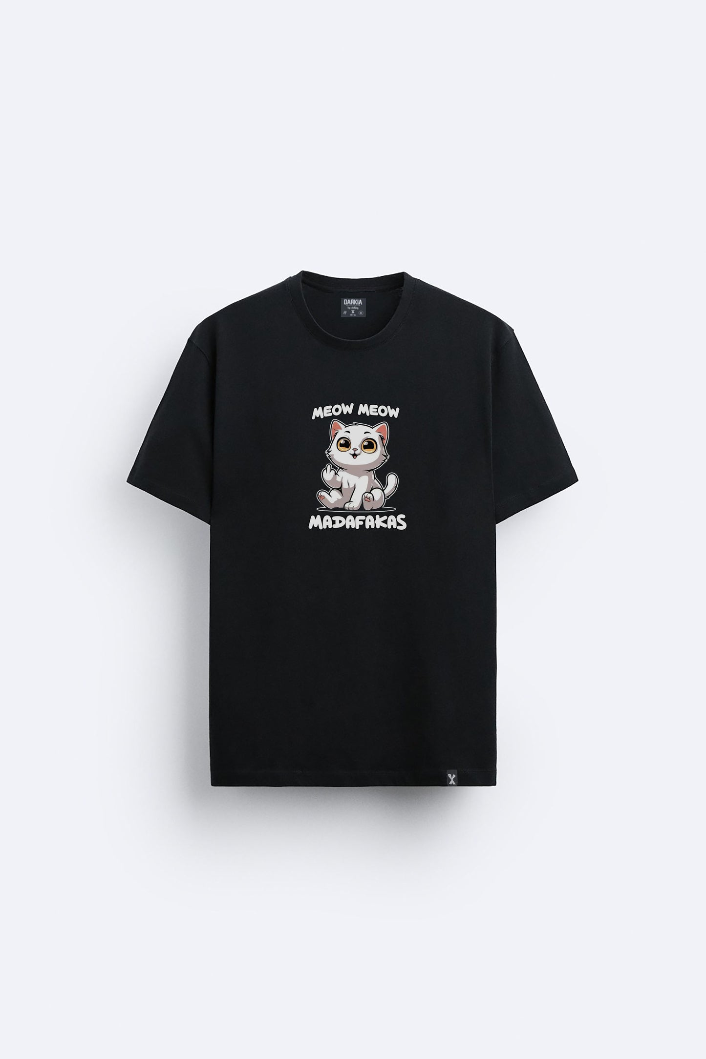 Meow baskılı regular tişört
