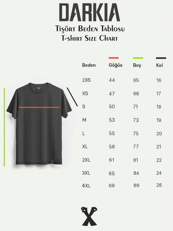 Minimal baskılı regular tişört