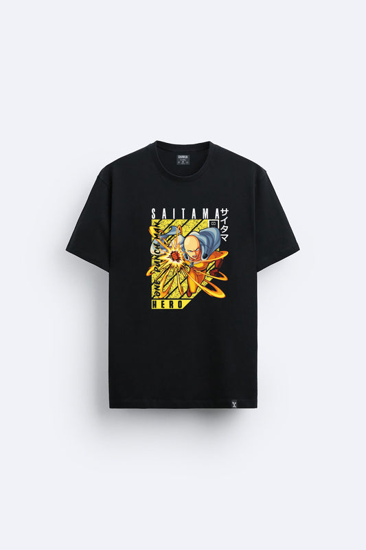 One punch man baskılı regular tişört