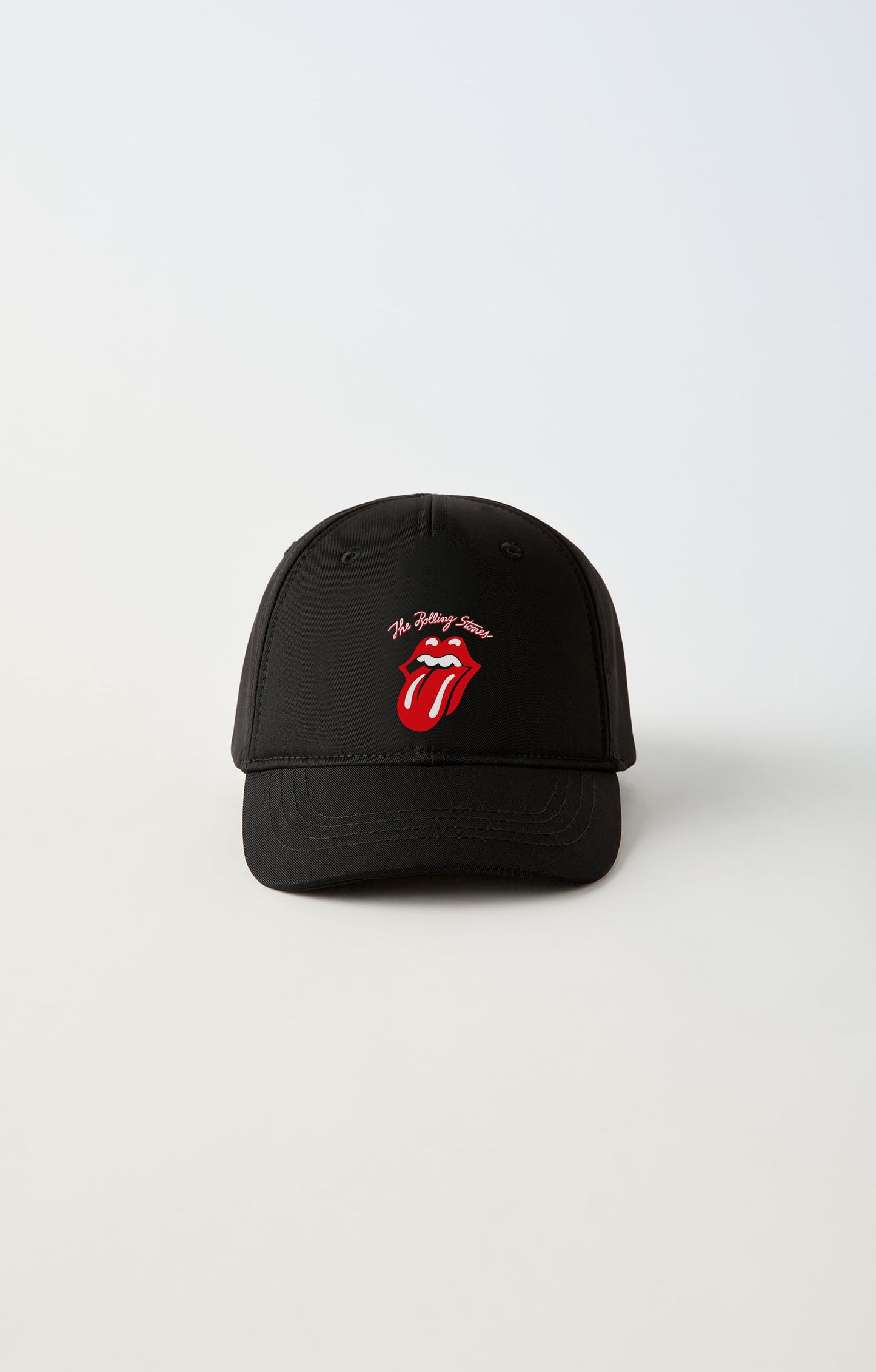 The Rolling Stones Baskılı Ayarlanabilir Siyah Şapka