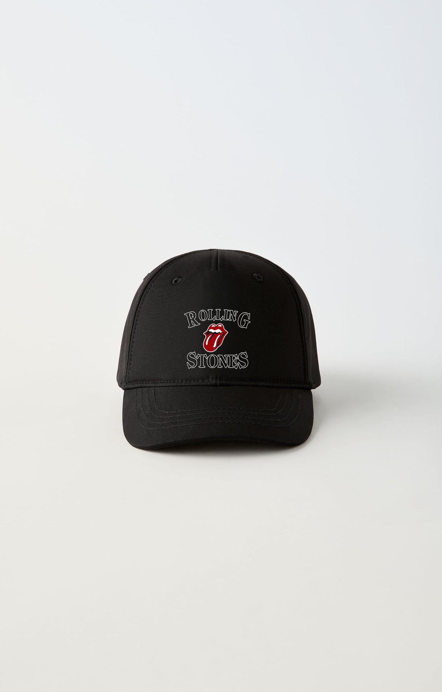 The Rolling Stones Baskılı Ayarlanabilir Siyah Şapka