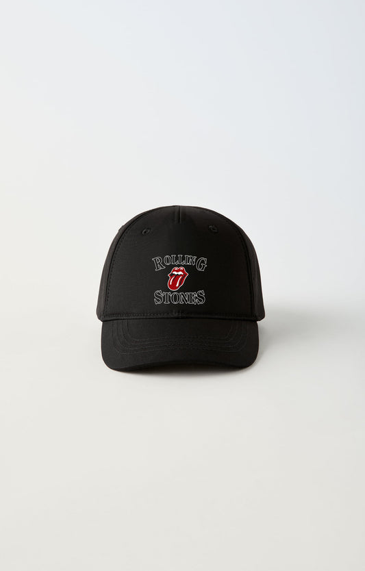 The Rolling Stones Baskılı Ayarlanabilir Siyah Şapka