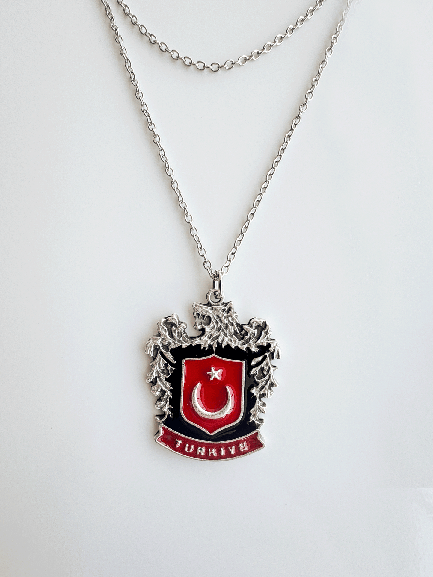 Türk Bozkurt Zincir Kolye