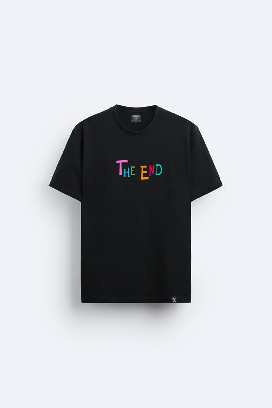 Minimal baskılı regular tişört