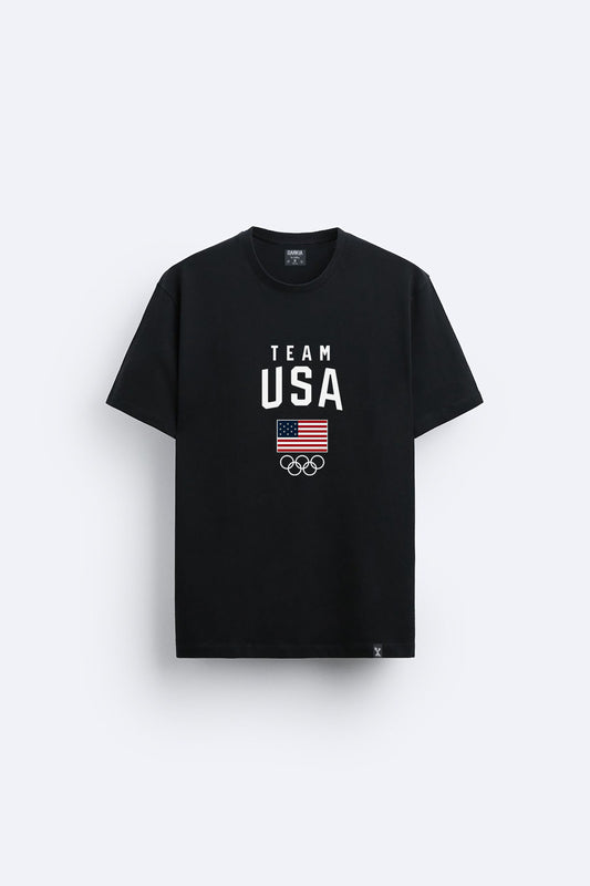 Amerika baskılı regular tişört